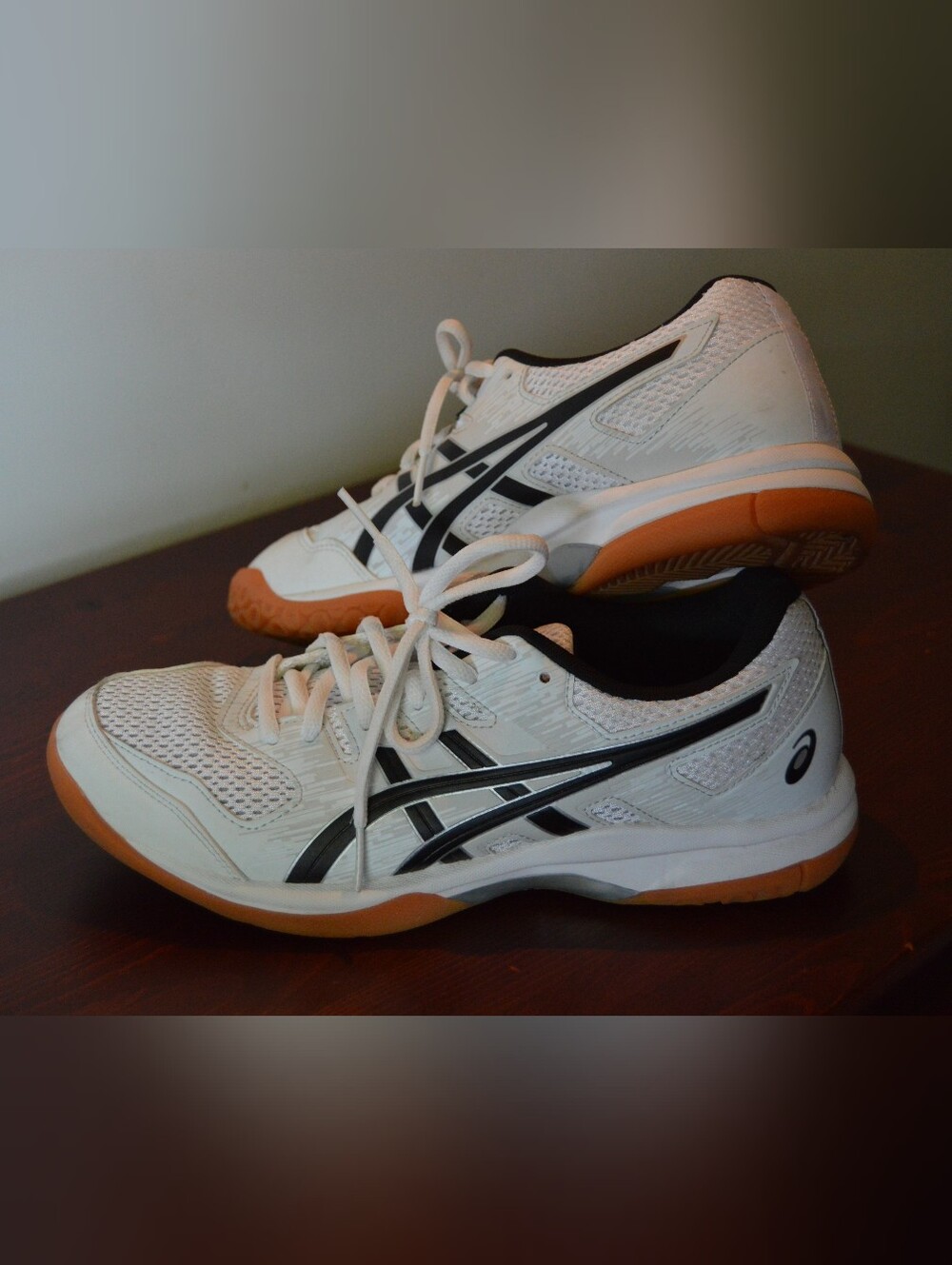 ASICS GEL-Furtherup Volleyball Court Shoes Men's Size 7.5 White/Black